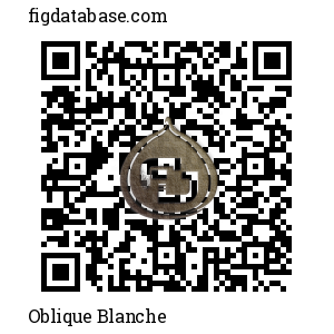 Oblique Blanche QR Code